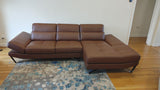 NICOLETTI - EVAN LEATHER SECTIONAL W/PUSH-BACK FUNCTION - STARTS AT