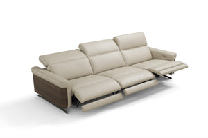 INCANTO - I803 Sofa with Walnut Arm Accents with/power Recliners