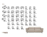 Incanto #811 Sofa with Recliners