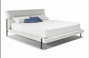 Natuzzi Editions Leather Bed LE06 Platform Bed