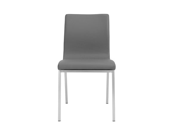 Scott Side Chair with Brushed Stainless Steel Legs