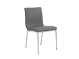 Scott Side Chair with Brushed Stainless Steel Legs
